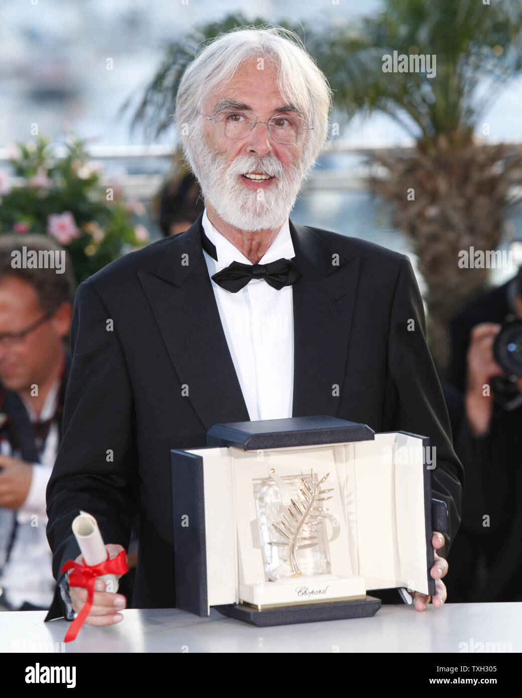 Director Michael Haneke, winner of the Palme D