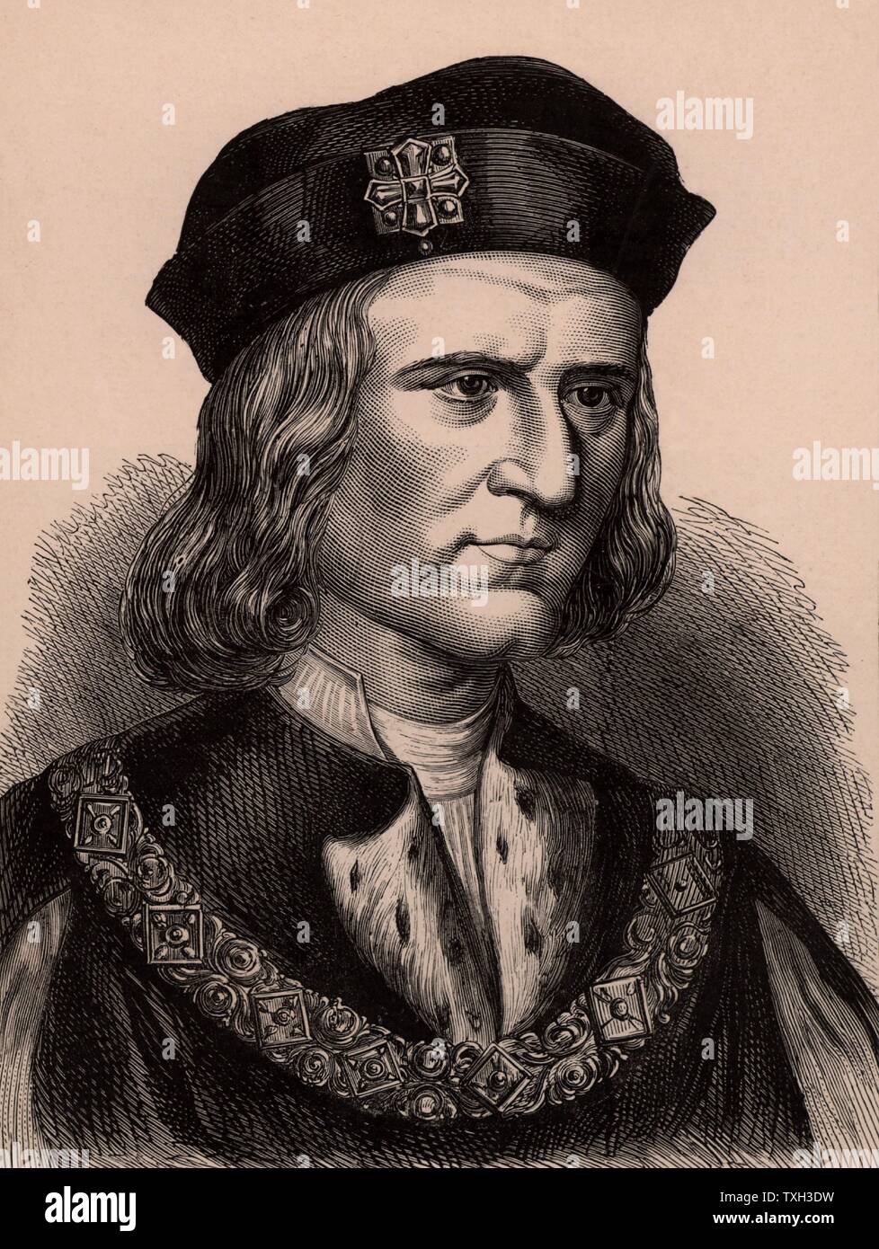 Richard III 1452 85 king of England from 1483 last Yorkist king of England. He lost the of England crown to Henry Tudor Henry VII at the Battle Bosworh Field 22 August 1485