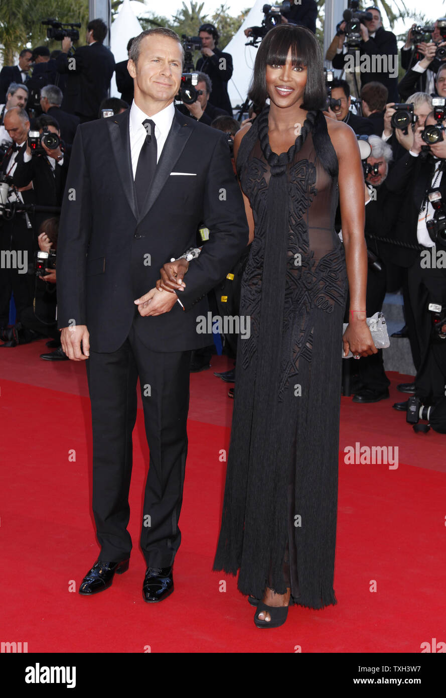 Naomi Campbell And Husband Vladimir Doronin Arrive On The Red Carpet Before The Screening Of The Film Wall Street Money Never Sleeps During The 63rd Annual Cannes International Film Festival In Cannes