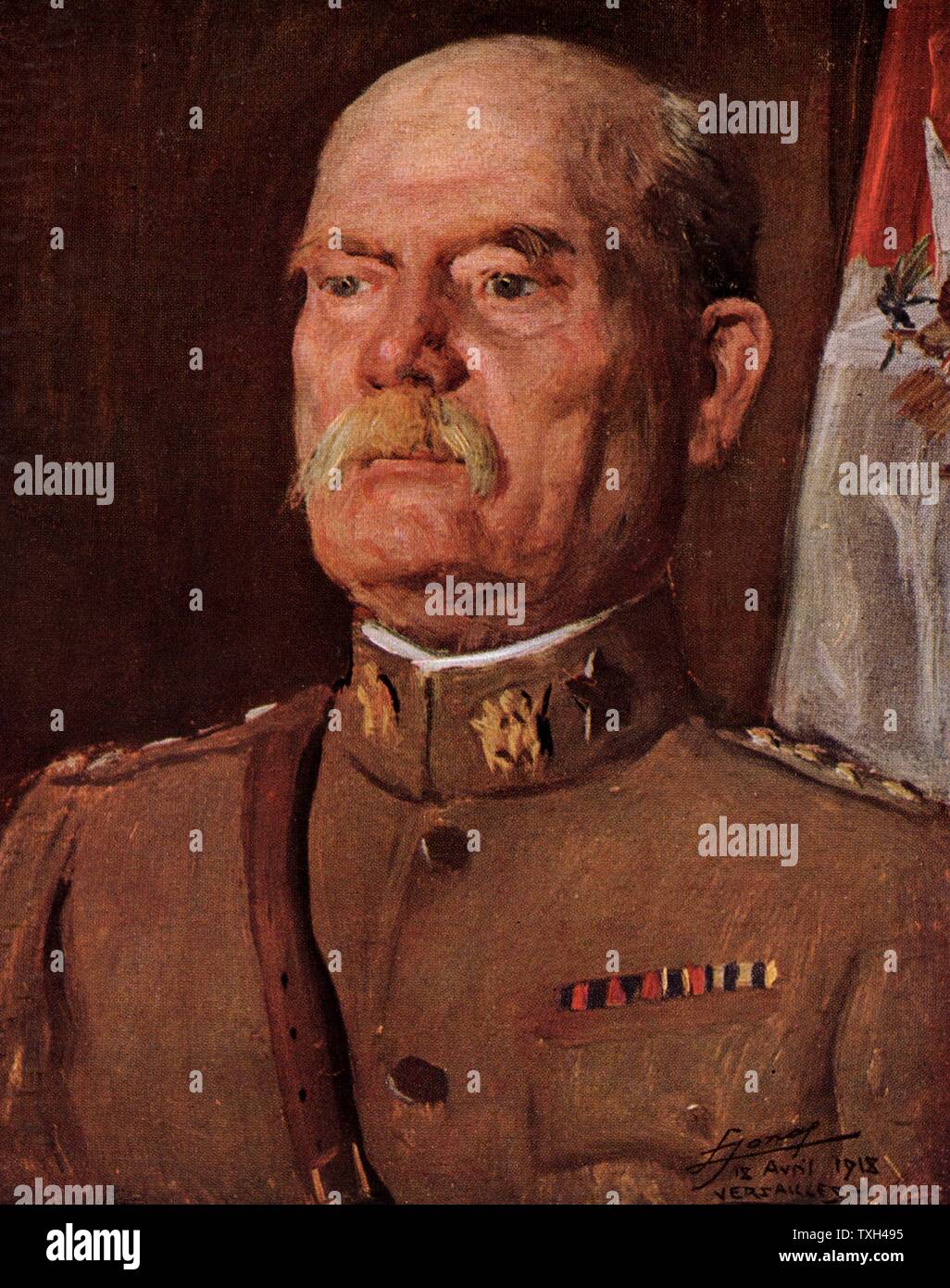 General Tasker Howard Bliss (1853-1930) American army officer. Graduated from West Point in 1875. Chief of Staff of the US Army from September 1917 to May 1918. A delegate to the Versailles Peace Conference at the end of the First World War. Bliss in April 1919. Stock Photo