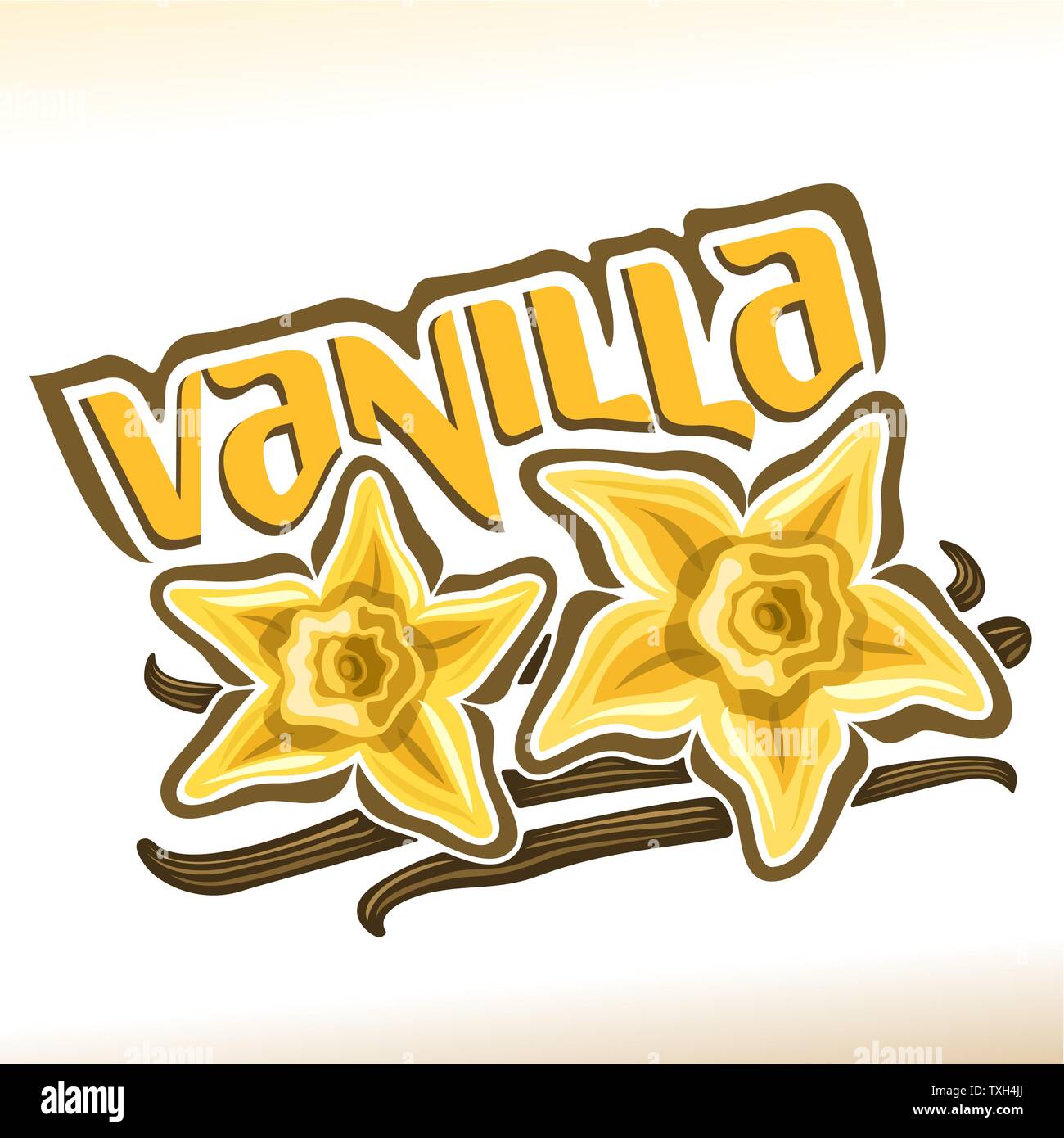 Vector logo for Vanilla Stock Vector Image & Art - Alamy