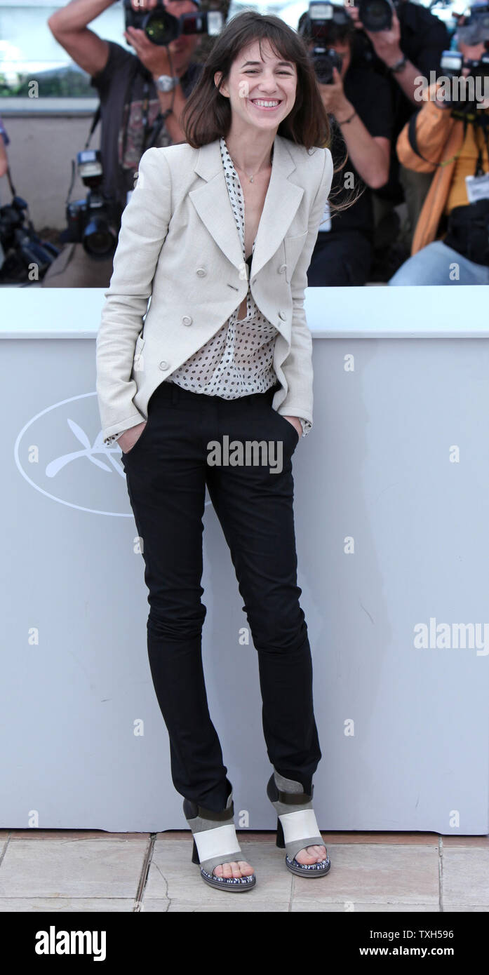 Charlotte Gainsbourg arrives at a photocall for the film "The Tree" at