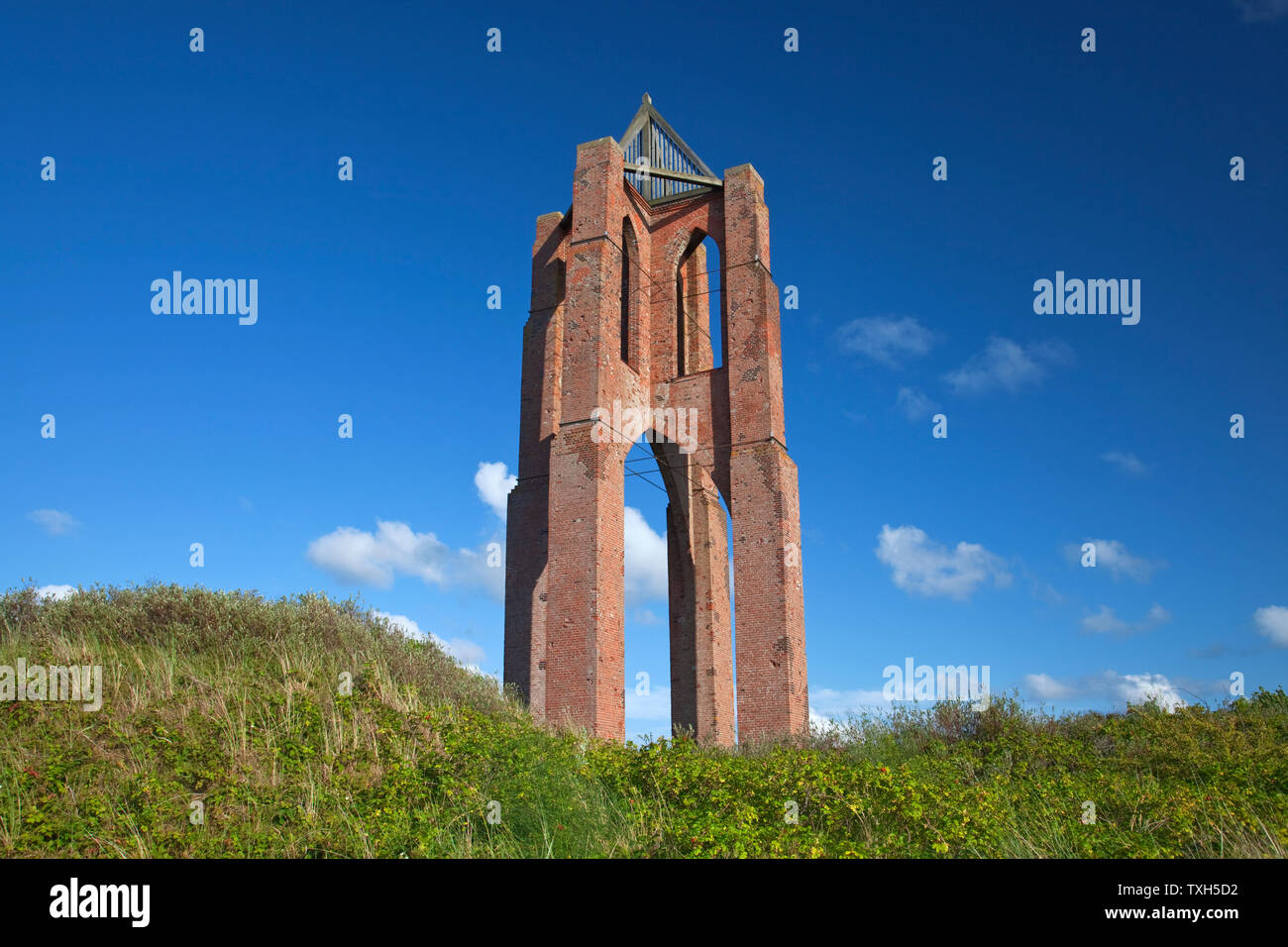 geography / travel, Germany, Lower Saxony, East Frisian Islands, Borkum, historic sea marker   Grosses, Additional-Rights-Clearance-Info-Not-Available Stock Photo