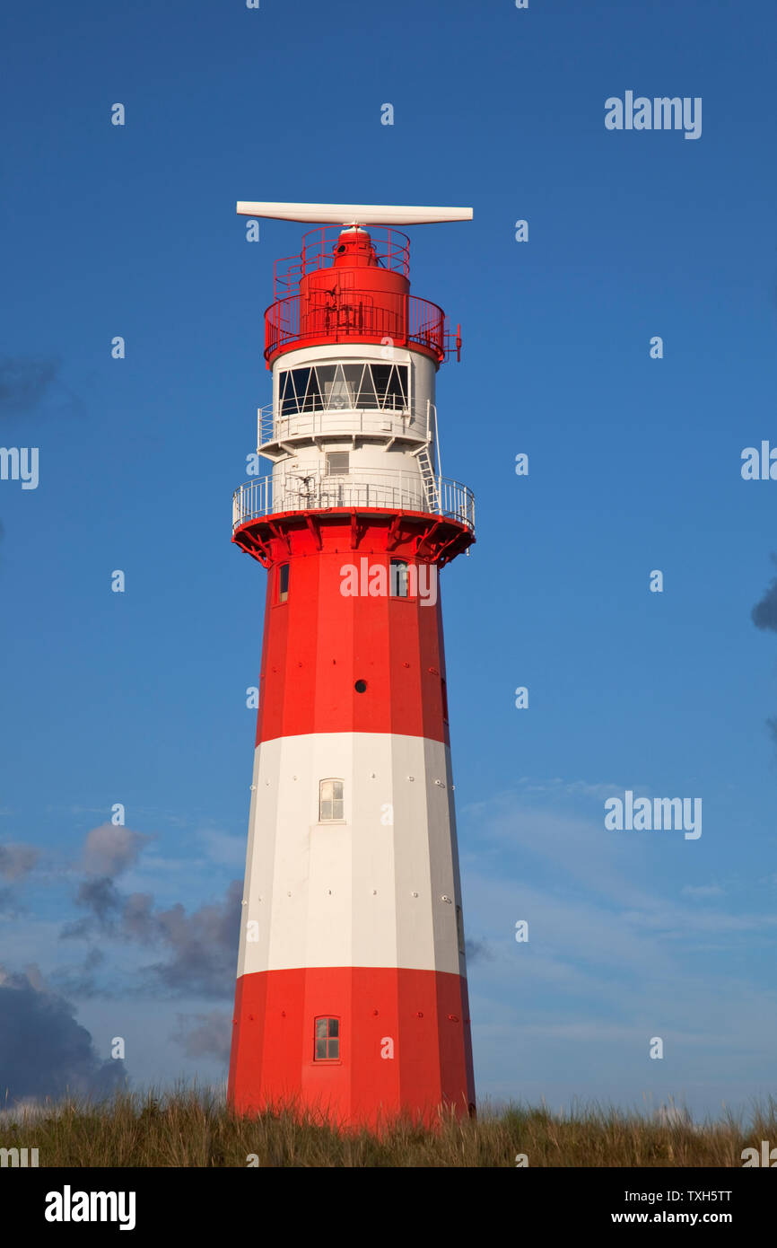 geography / travel, Germany, Lower Saxony, East Frisian Islands, Borkum, electrical lighthouse in the, Additional-Rights-Clearance-Info-Not-Available Stock Photo