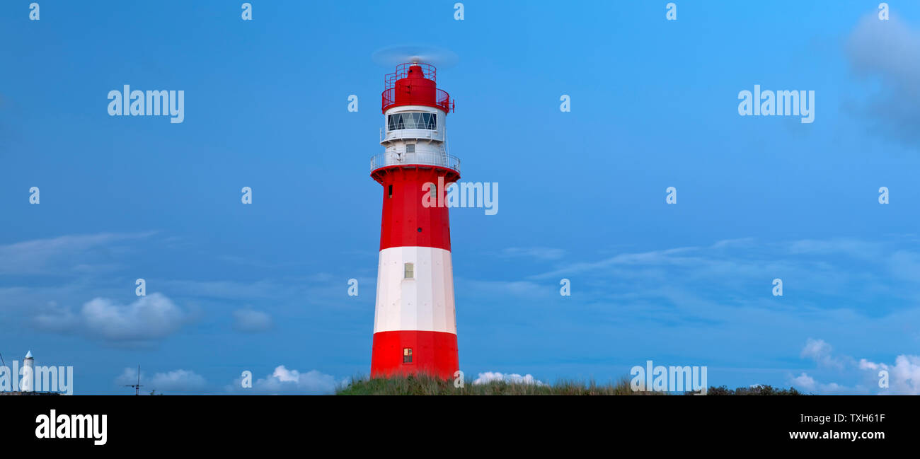 geography / travel, Germany, Lower Saxony, East Frisian Islands, Borkum, electrical lighthouse at sout, Additional-Rights-Clearance-Info-Not-Available Stock Photo