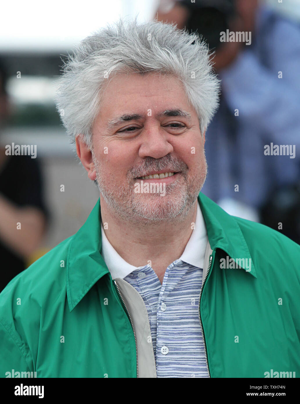 Pedro Almodovar arrives at a photocall for the film “La Piel Que Habito