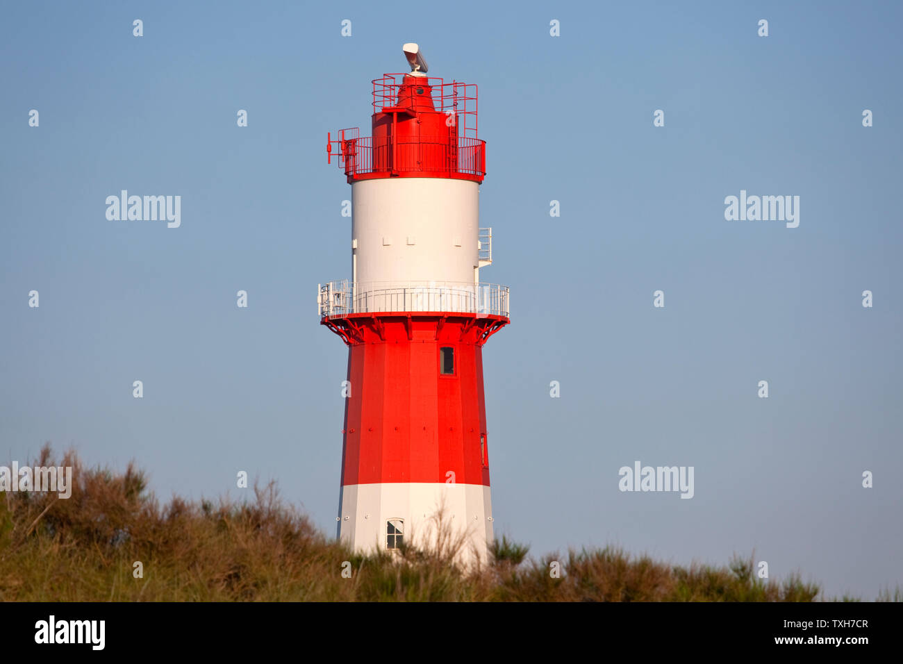 geography / travel, Germany, Lower Saxony, East Frisian Islands, Borkum, electrical lighthouse, Additional-Rights-Clearance-Info-Not-Available Stock Photo
