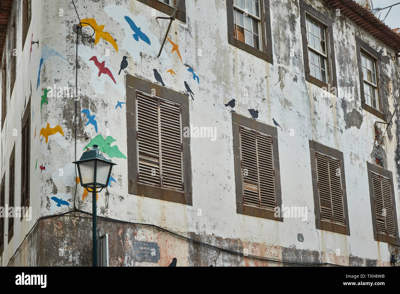 Machico traditional architecture and street furniture, Madeira