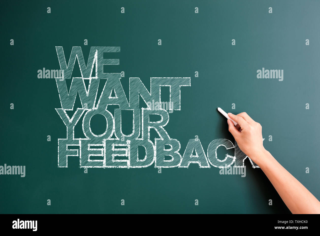 writing sentence or sayings on blackboard Stock Photo Alamy