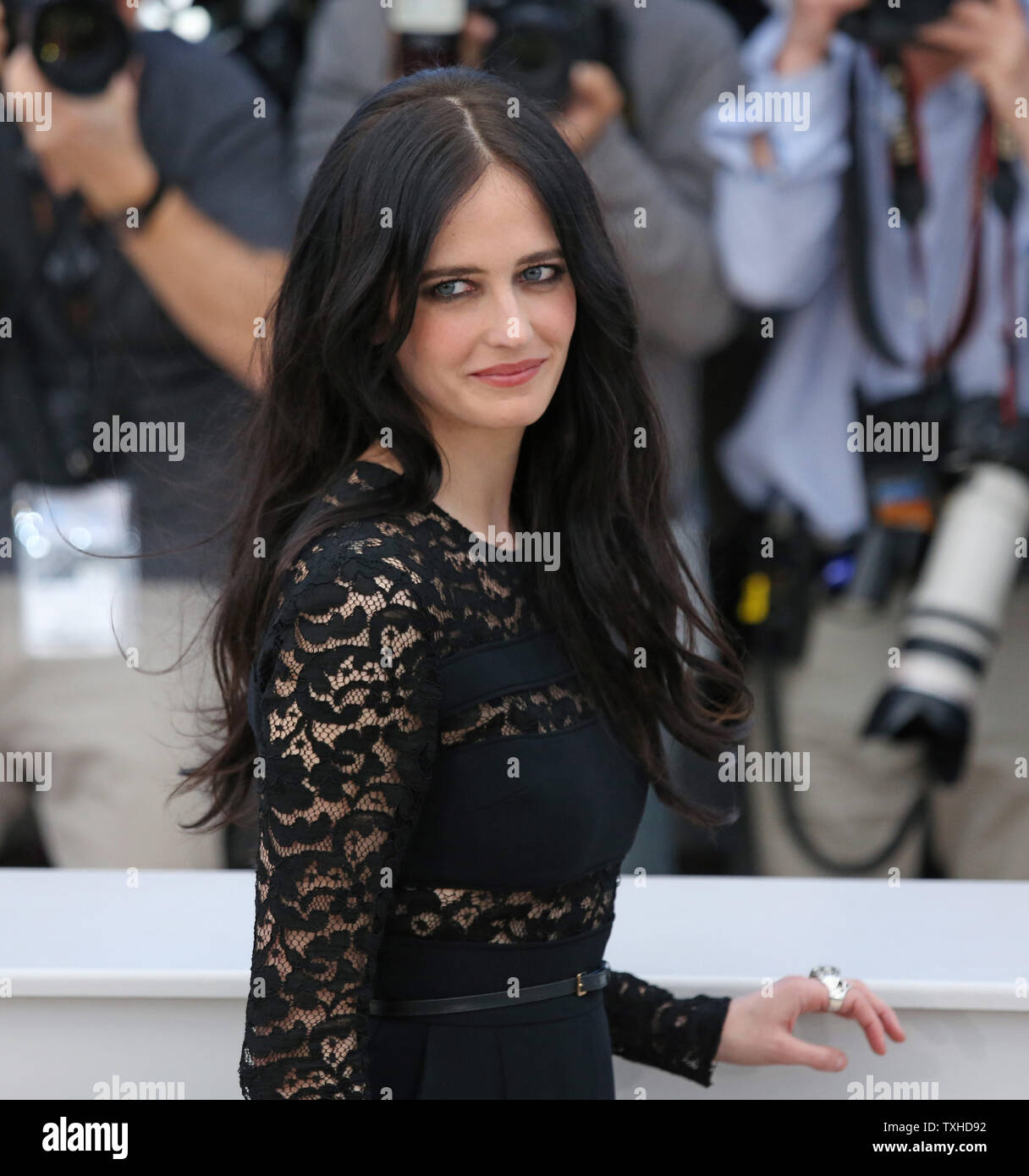 Eva Green arrives at a photo call for the film "The Salvation" during the 67th annual Cannes International Film Festival in Cannes, France on May 17, 2014.   UPI/David Silpa Stock Photo