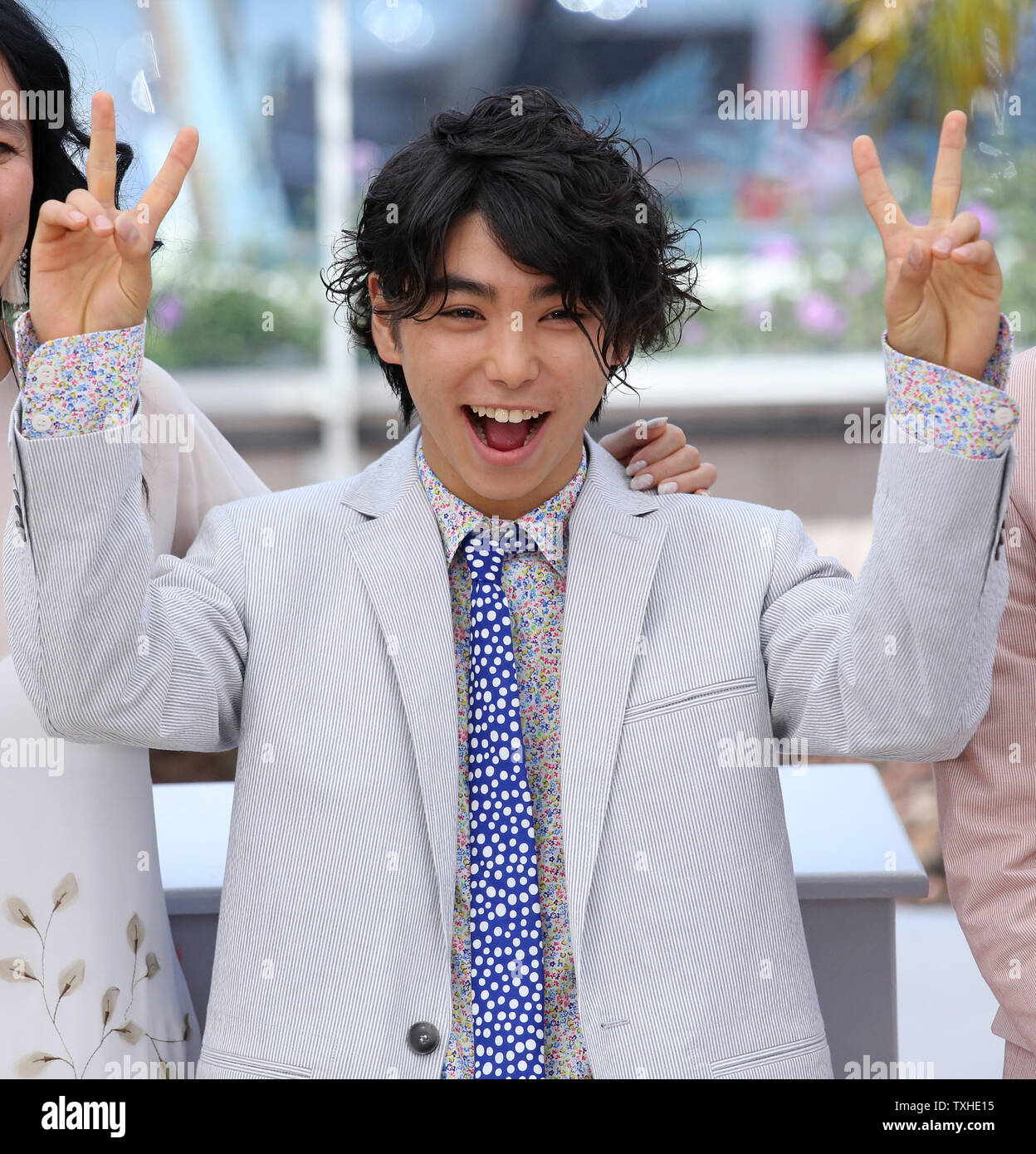 Nijiro Murakami arrives at a photo call for the film "Still the Water