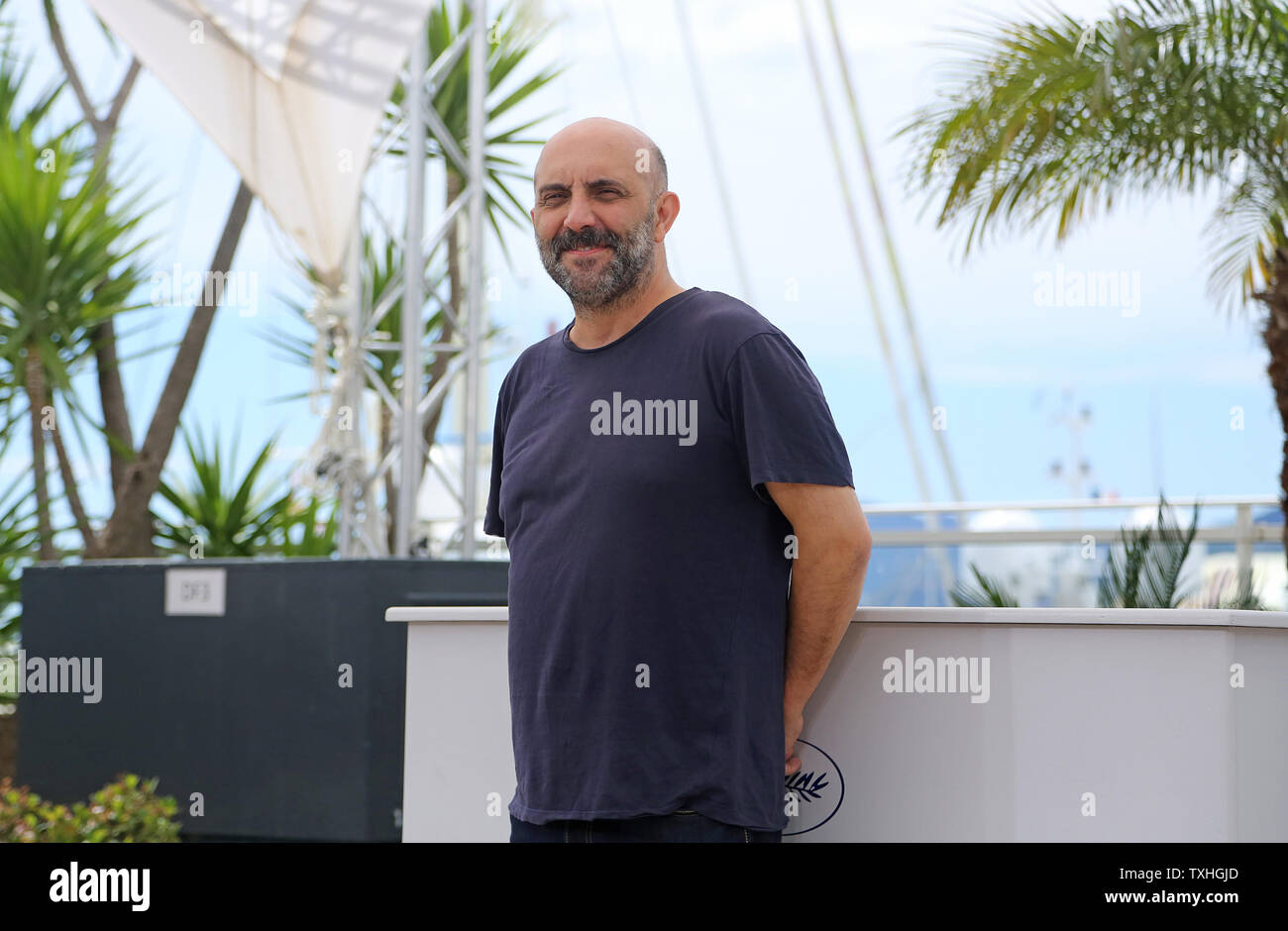 Gaspar Noe arrives at a photocall for the film 'Love' during the 68th annual Cannes International Film Festival in Cannes, France on May 21, 2015.   Photo by David Silpa/UPI Stock Photo