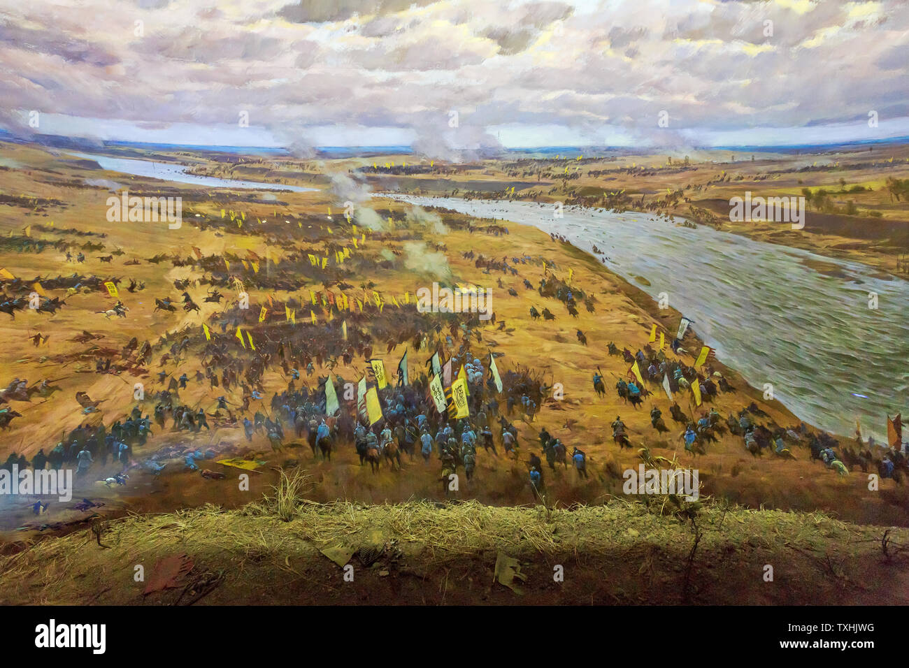 Battlefield restoration map hi-res stock photography and images - Alamy