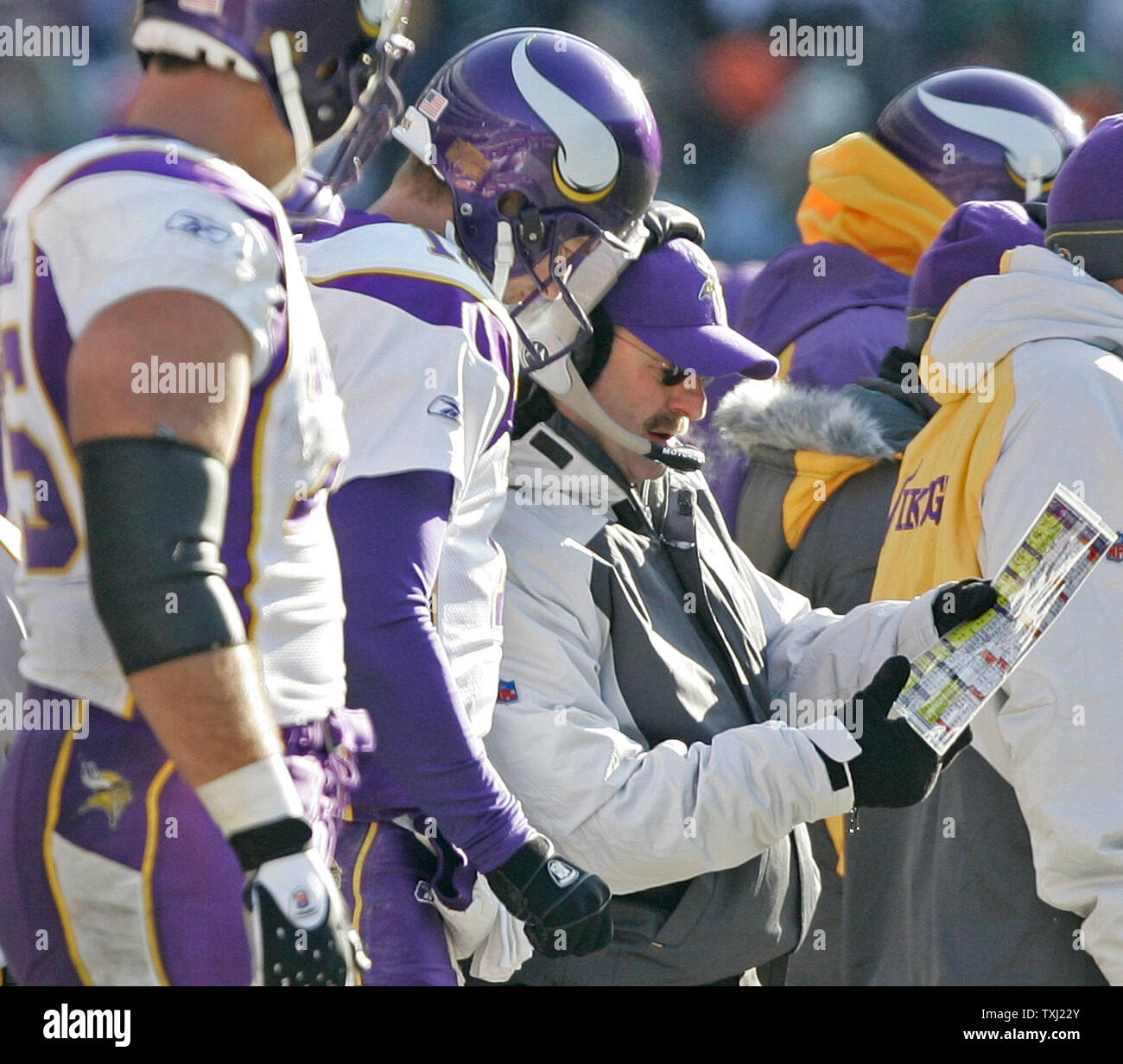 Minnesota vikings quarterback brad johnson hi-res stock