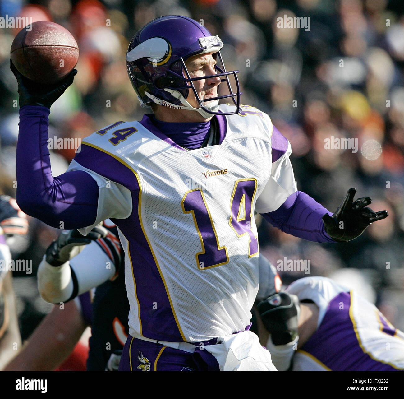 Minnesota vikings quarterback brad johnson hires stock photography and