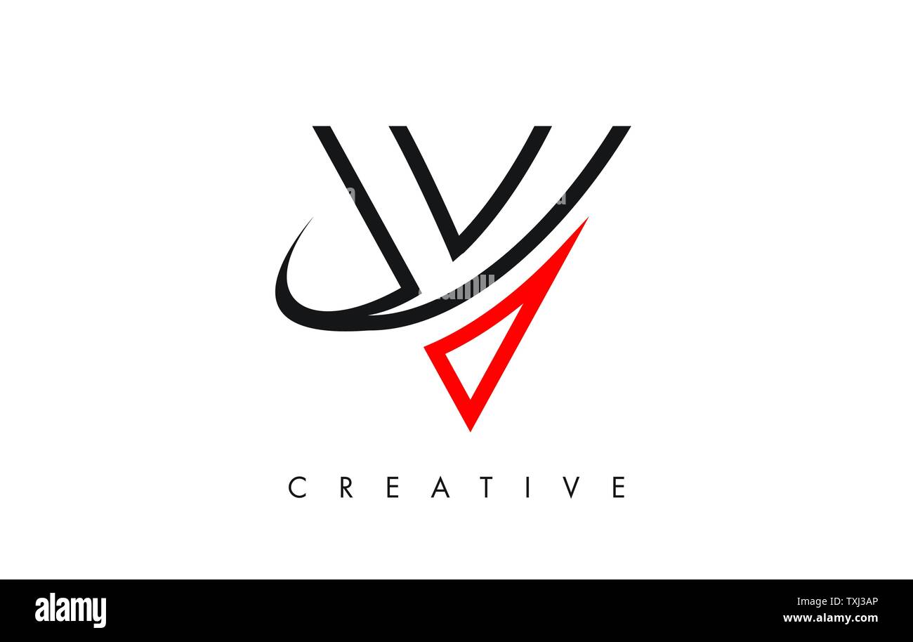 V Letter Design Logo. Letter V Icon Logo with Modern Swoosh vector ...