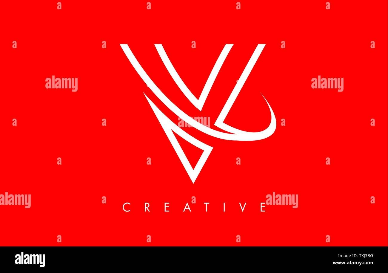 V Letter Design Logo. Letter V Icon Logo with Modern Swoosh vector ...