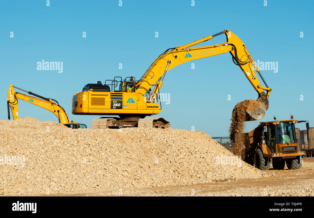 Komatsu PC 360 LC excavator Stock Photo Alamy