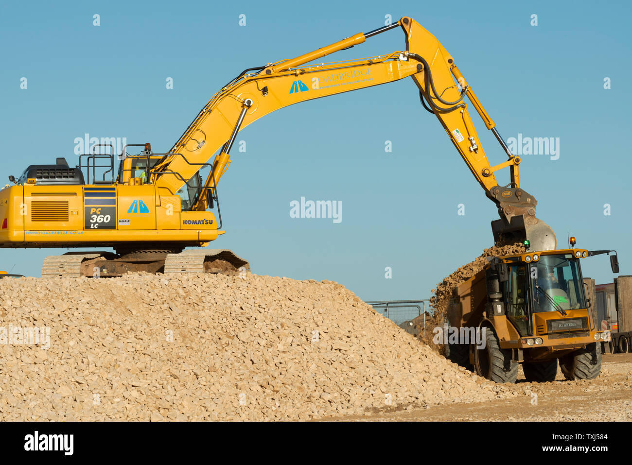 Komatsu PC 360 LC excavator Stock Photo