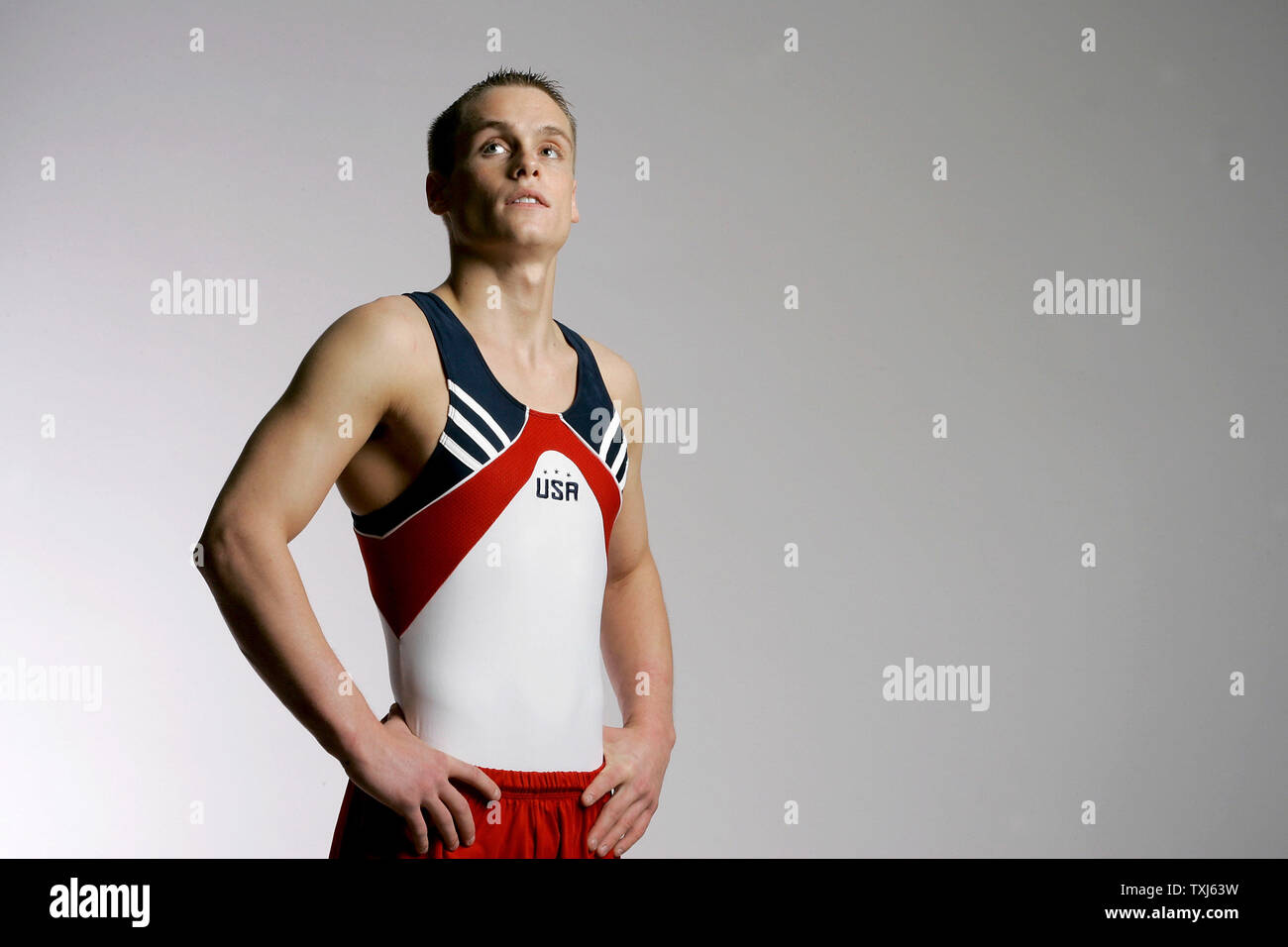 Gymnast Alexander Artemev poses for a portrait at the 2008 U.S. Olympic