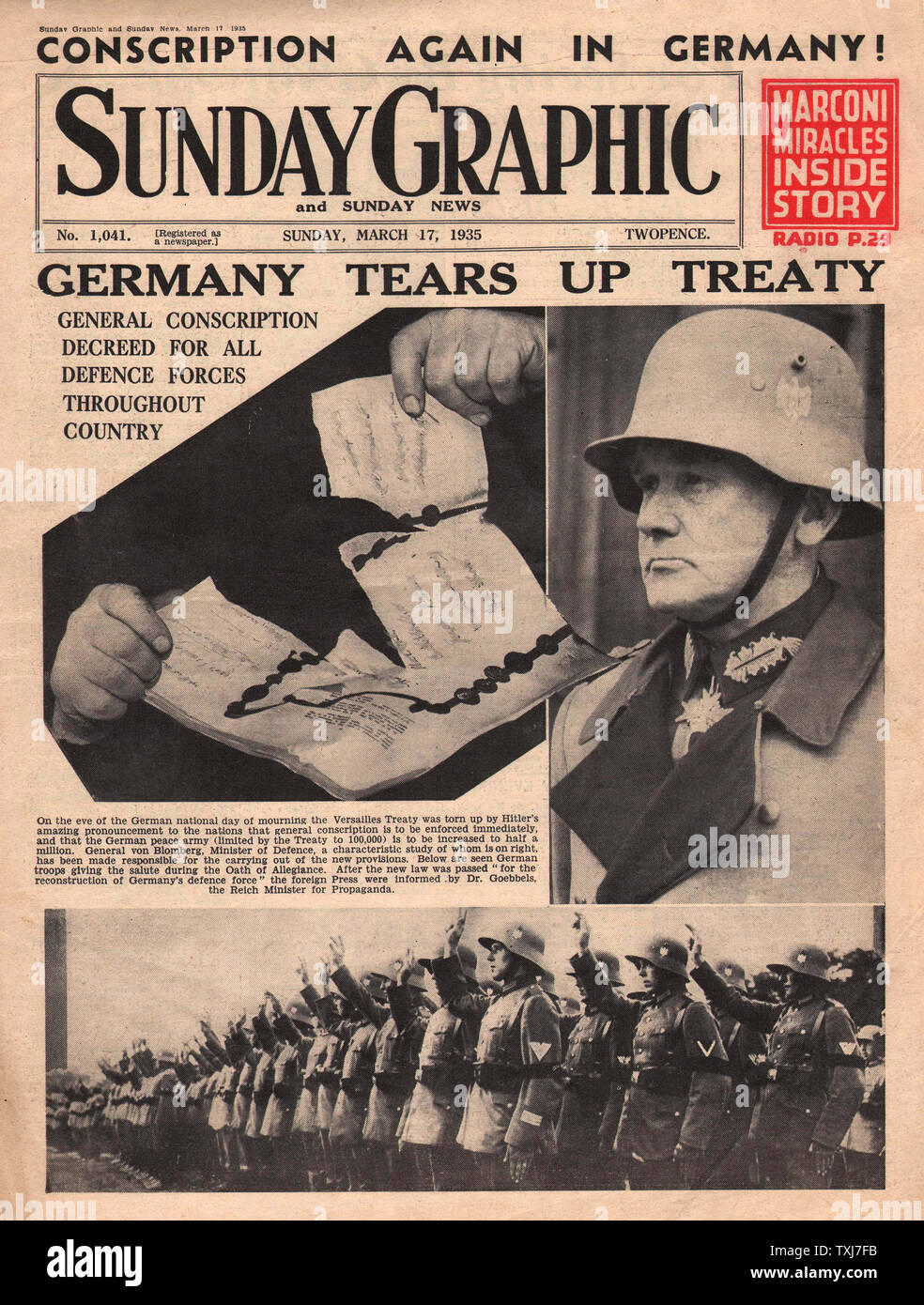 Conscription germany 1935 hires stock photography and images Alamy