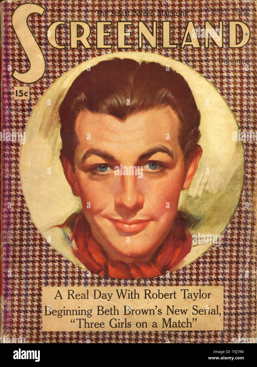 1936 Screenland Magazine (USA) Robert Taylor Stock Photo