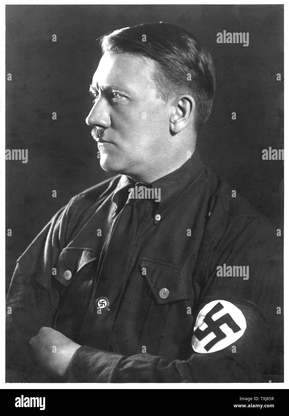 1939 photograph of Adolf Hitler by Heinrich Hoffmann Stock Photo