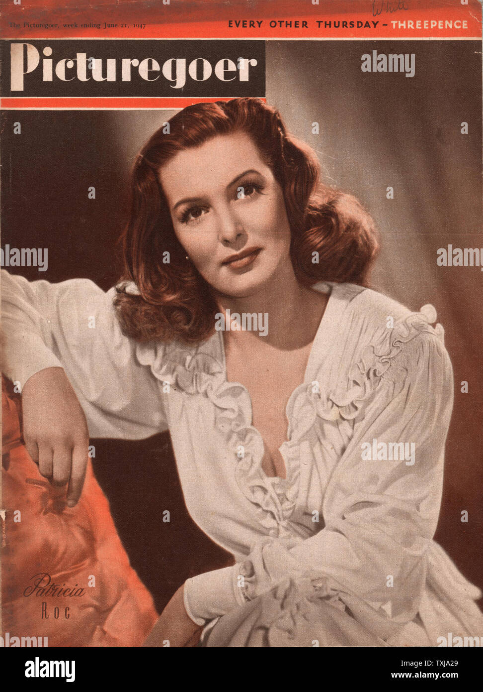 1947 Picturegoer magazine front page actress Patricia Roc Stock Photo ...