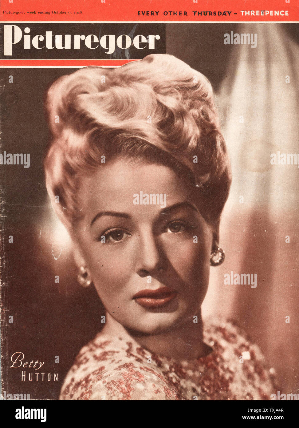 1948 Picturegoer magazine front page actress Betty Hutton Stock Photo