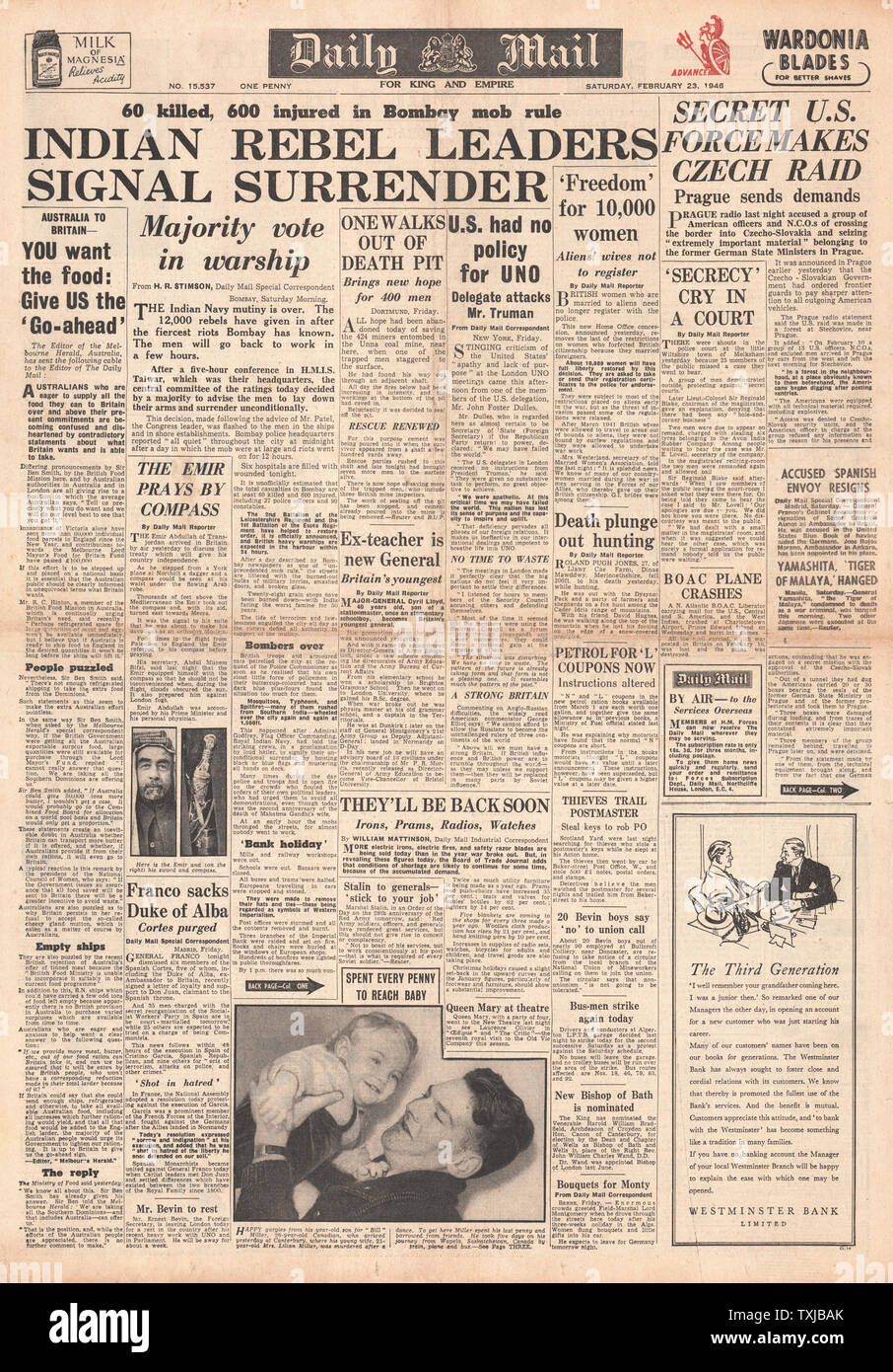 Calcutta riots 1946 hi res stock photography and images alamy