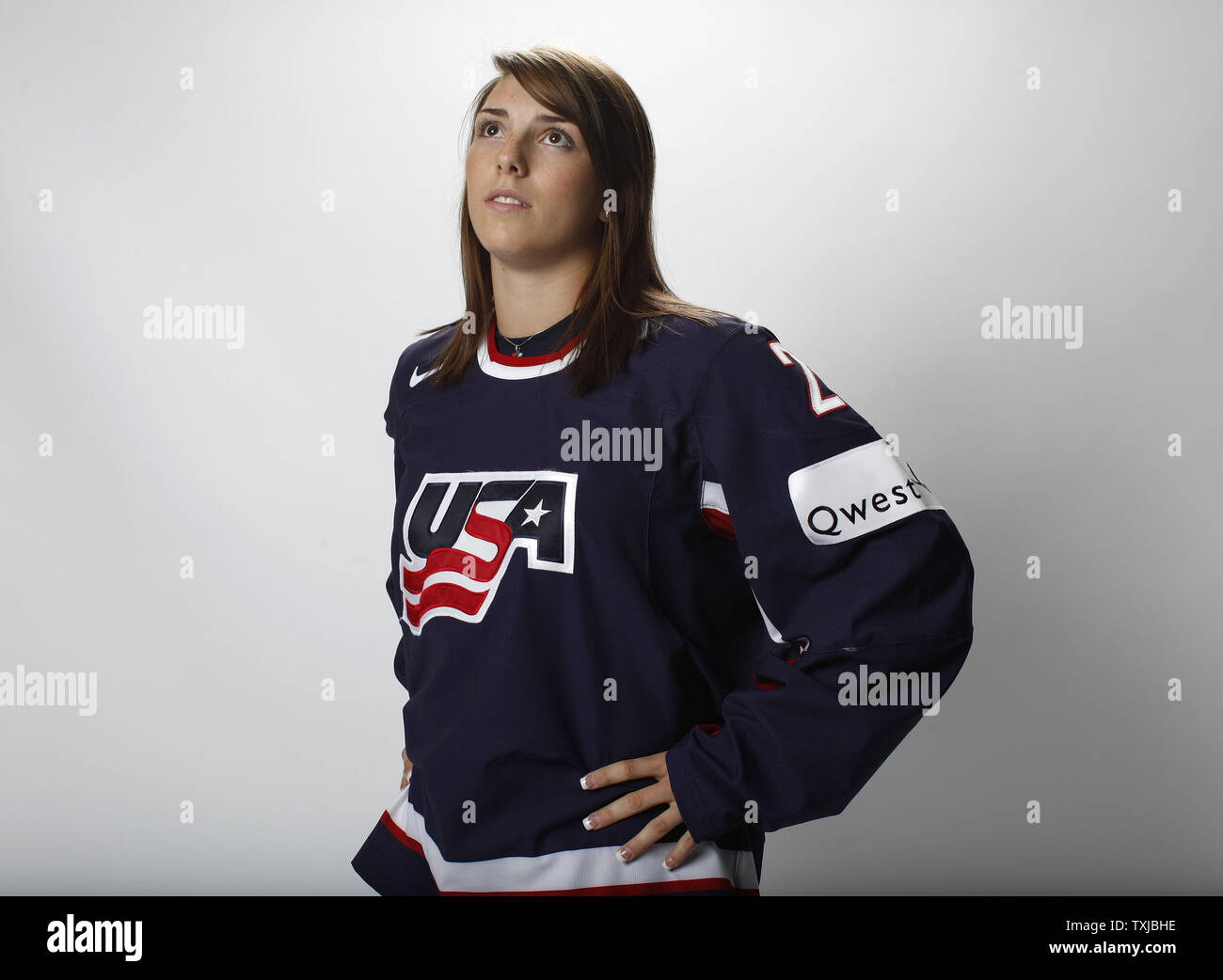 Womens Ice Hockey Player Hilary Knight Poses For A Portrait At The 2010 United States Olympic