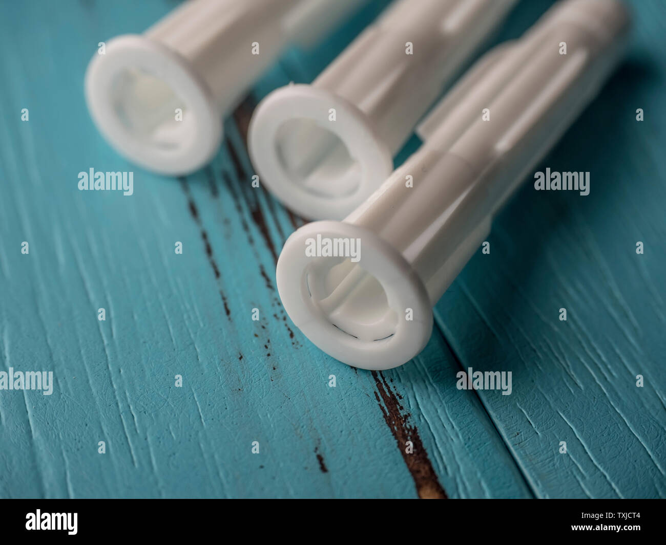 Plastic expansion screws Stock Photo Alamy