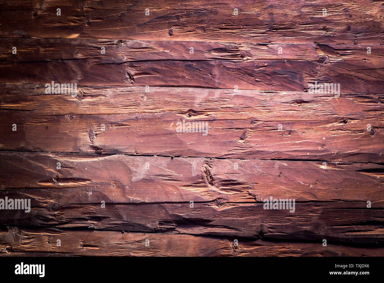 Closeup picture of old rustic wooden planks Stock Photo