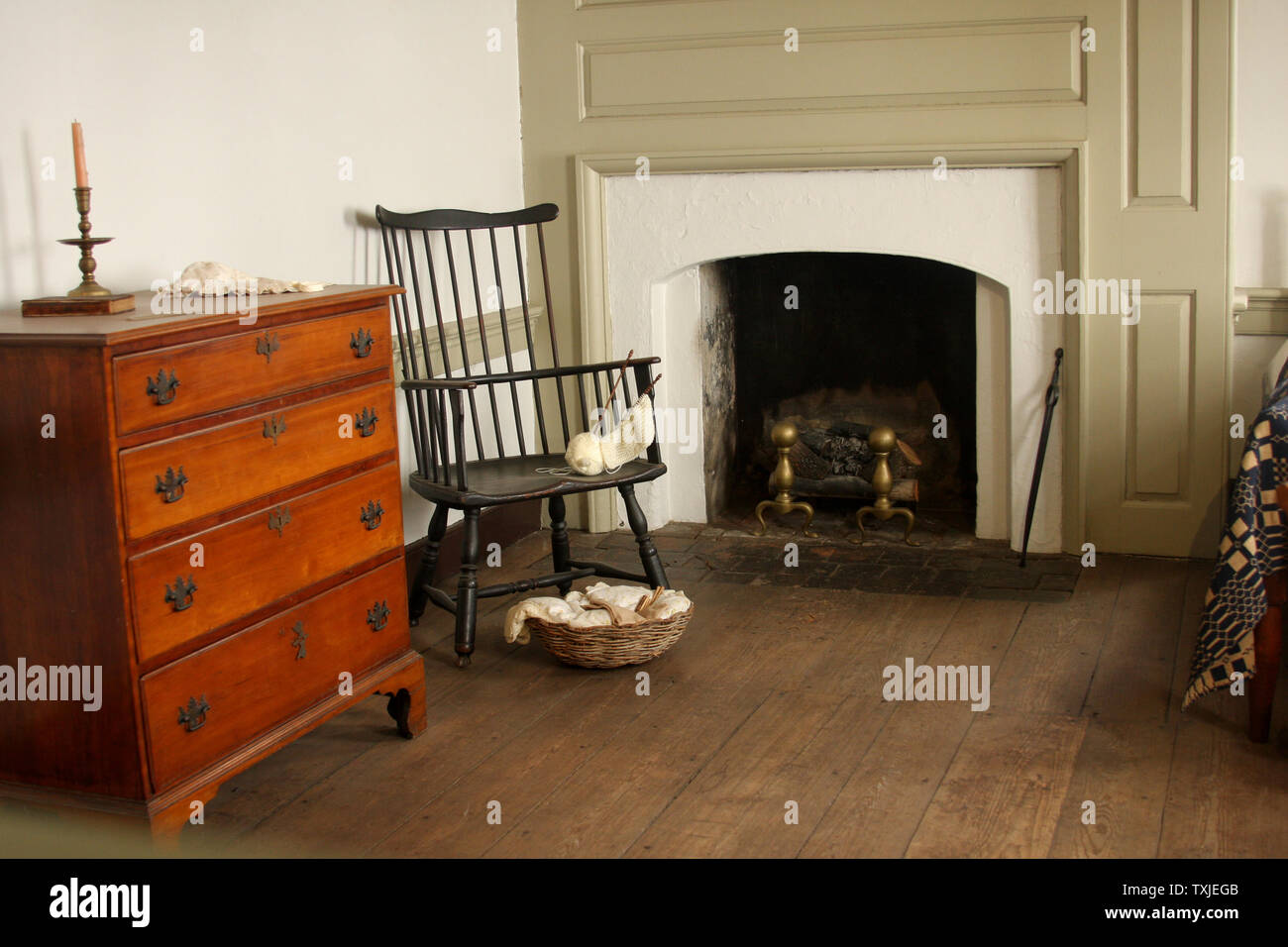 Betsy Rusell House Inside Betsy Ross House In 1774, Before Sewing The First American