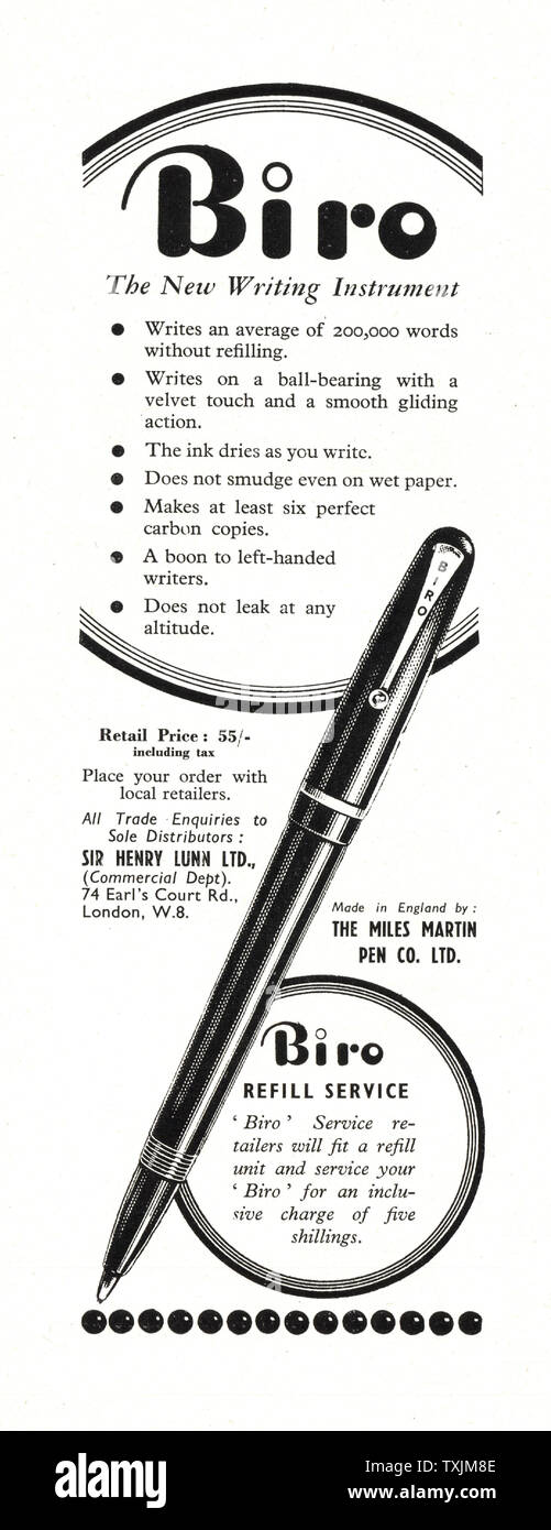 Pen advert hi res stock photography and images Alamy