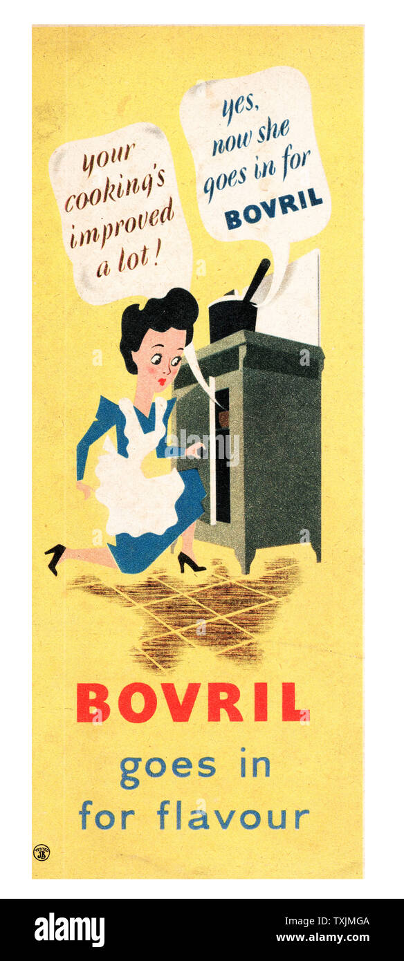 1946 UK Magazine Bovril Advert Stock Photo