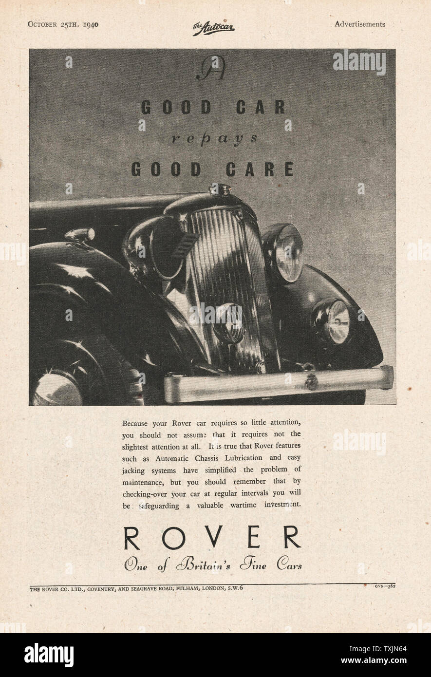 Rover car hi-res stock photography and images - Alamy