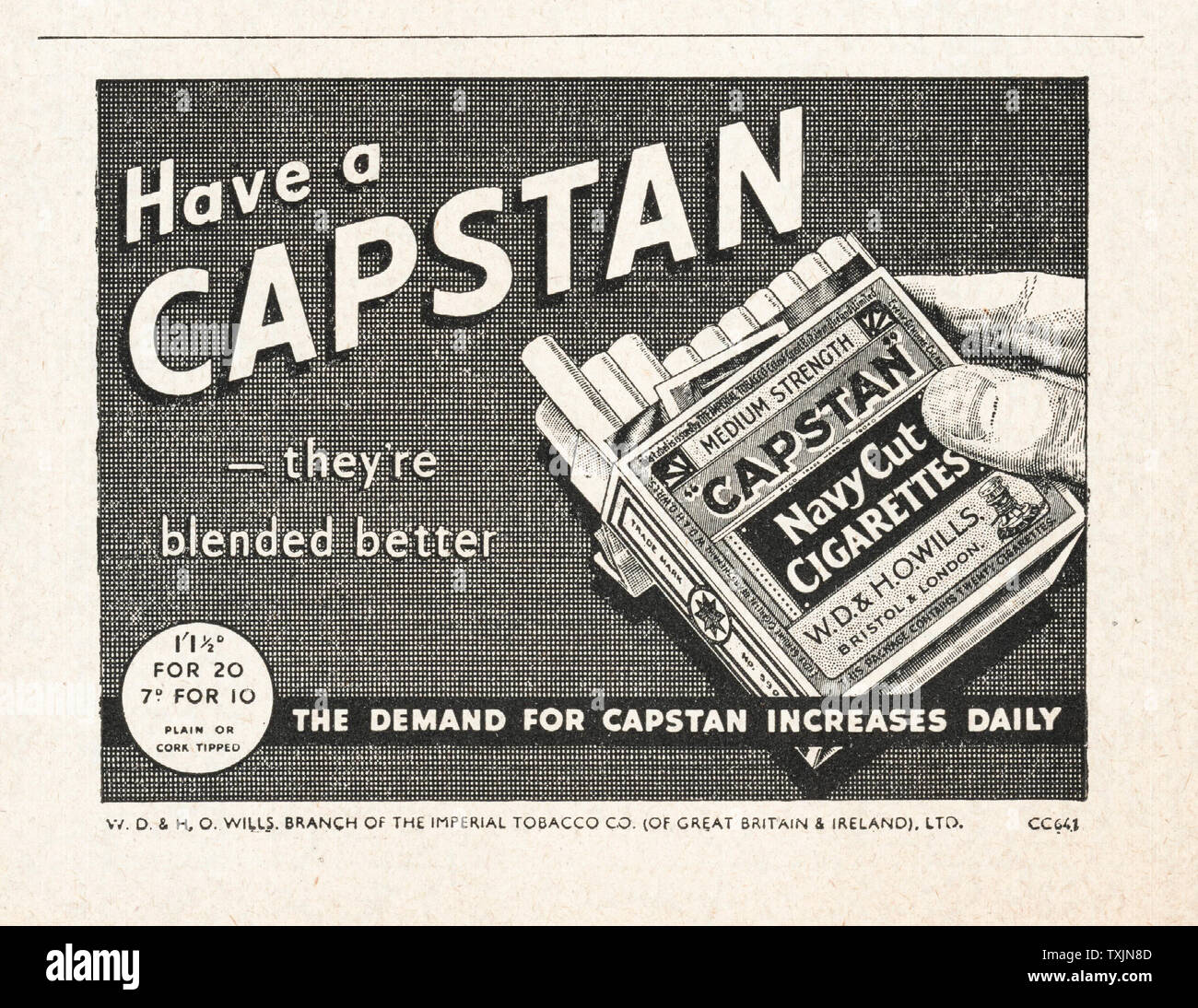 Capstan Cigarettes -  UK