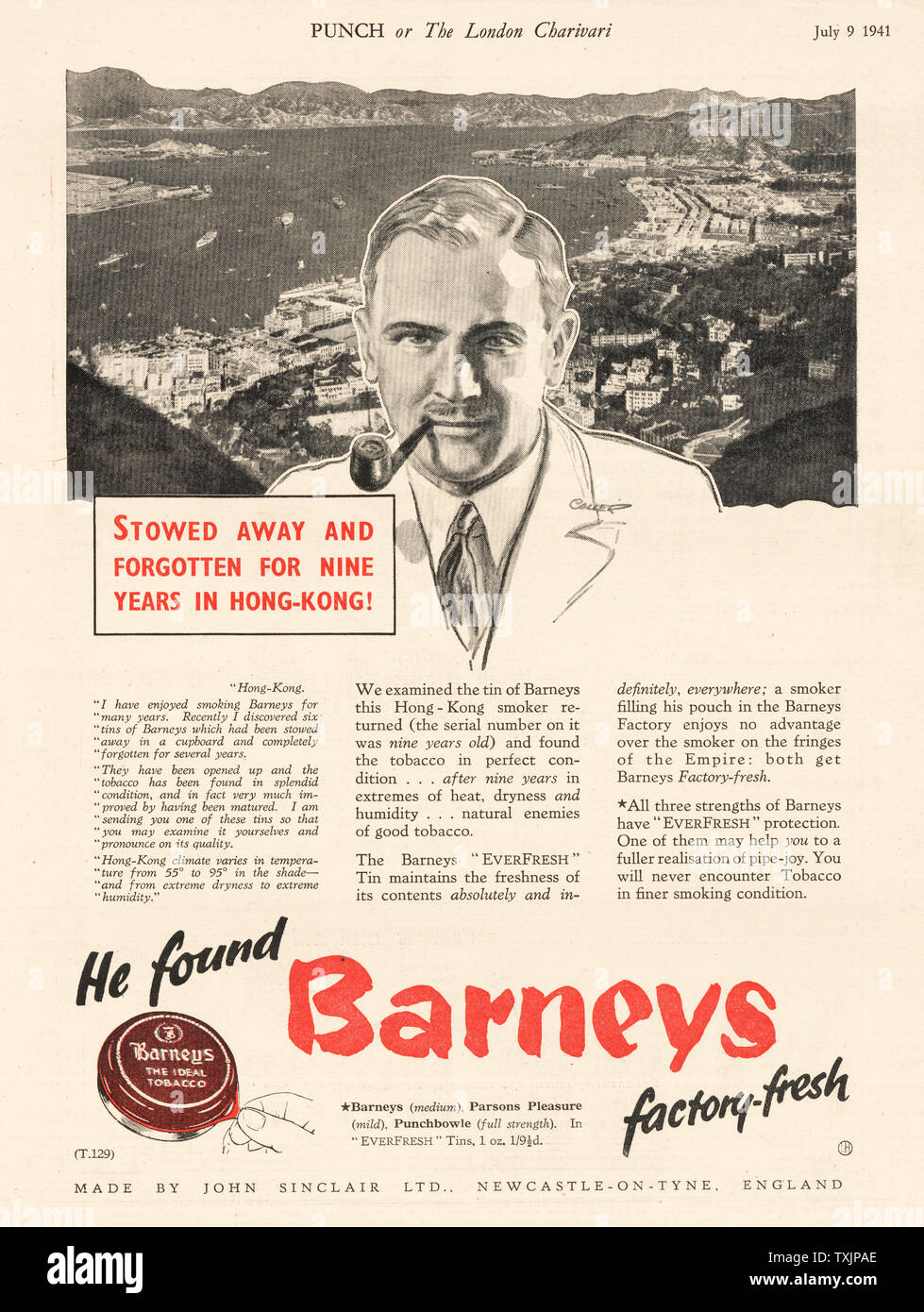 Parsons' Pleasure Barneys Tobacco Tin (JAS) Parsons' Pleasure Barneys Tobacco Tin (JAS)