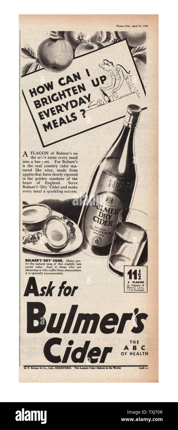 Bulmers cider advert hires stock photography and images Alamy