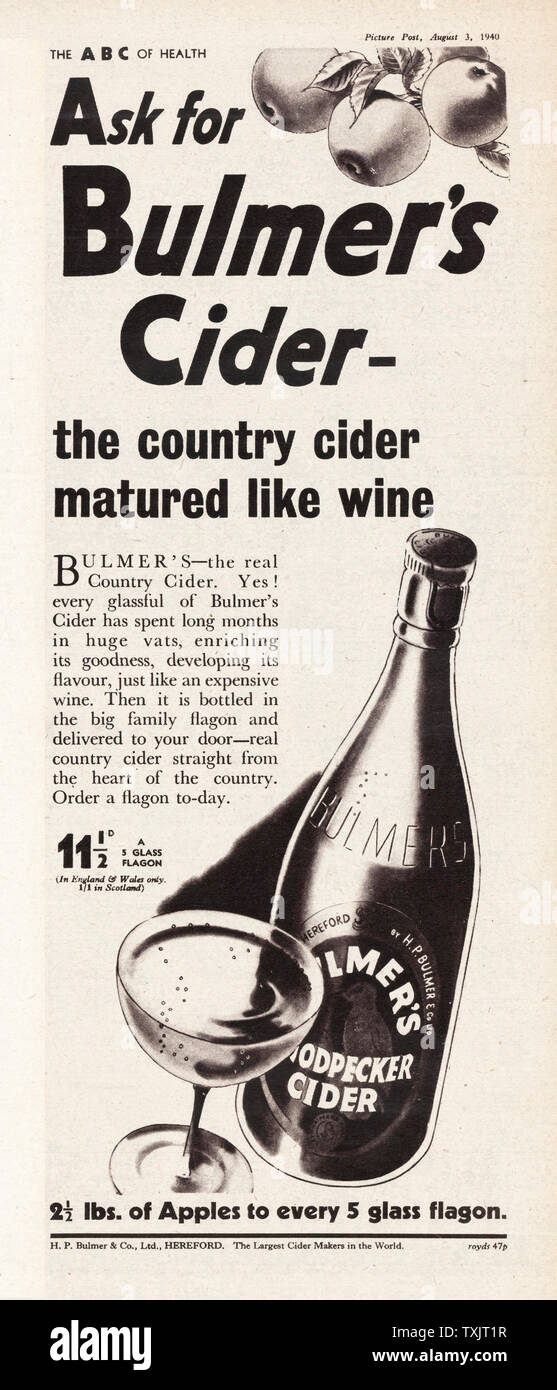 Bulmers cider advert hires stock photography and images Alamy