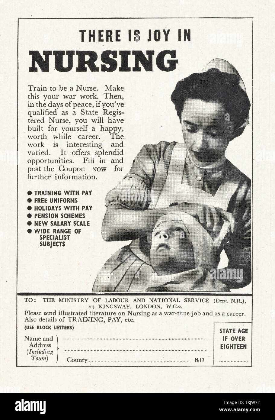 Nurse recruitment ad hi-res stock photography and images - Alamy