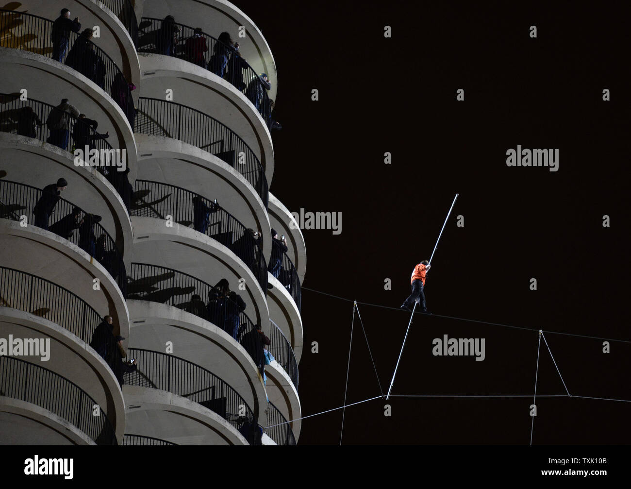 Highest tightrope walk hires stock photography and images Alamy