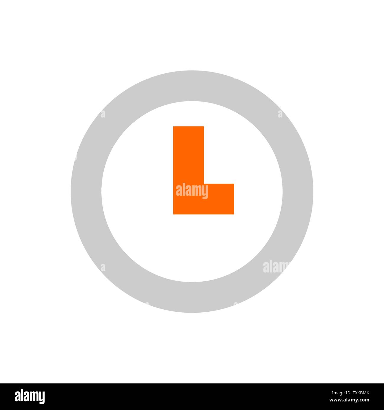Clock icon. Time icon vector. Flat vector illustration for web design or mobile concept Stock Vector