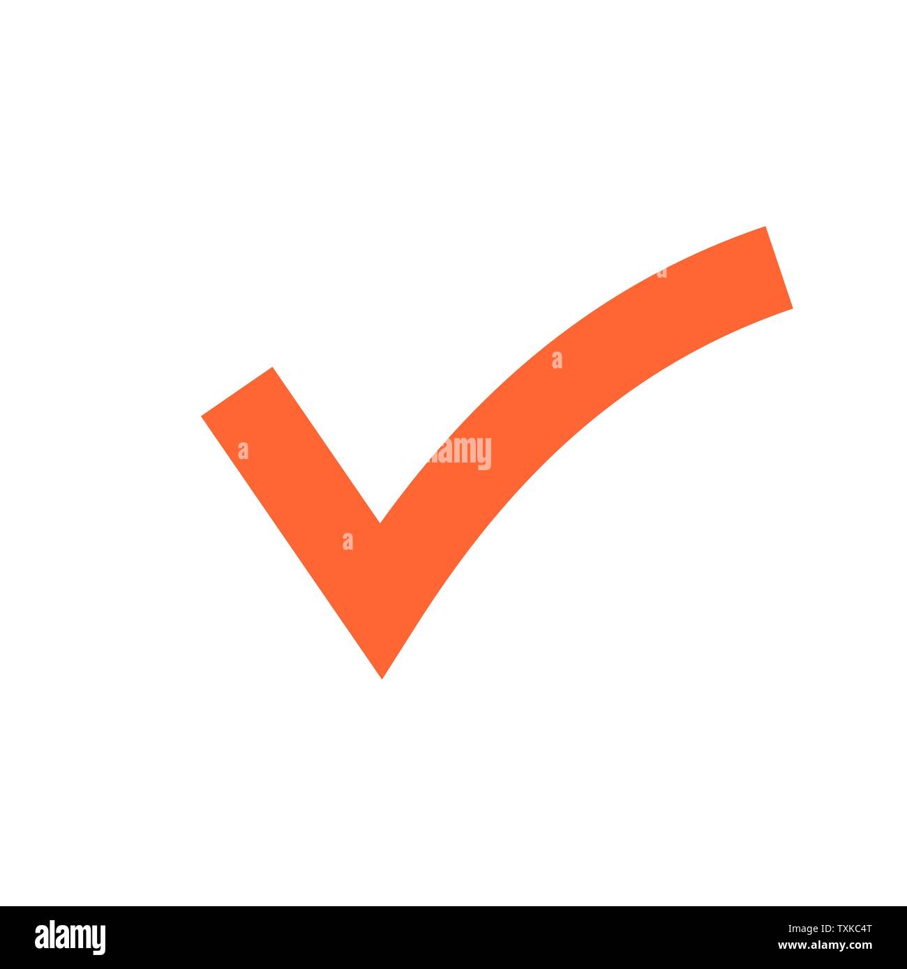 Check mark and cross sign line outline icon Vector Image