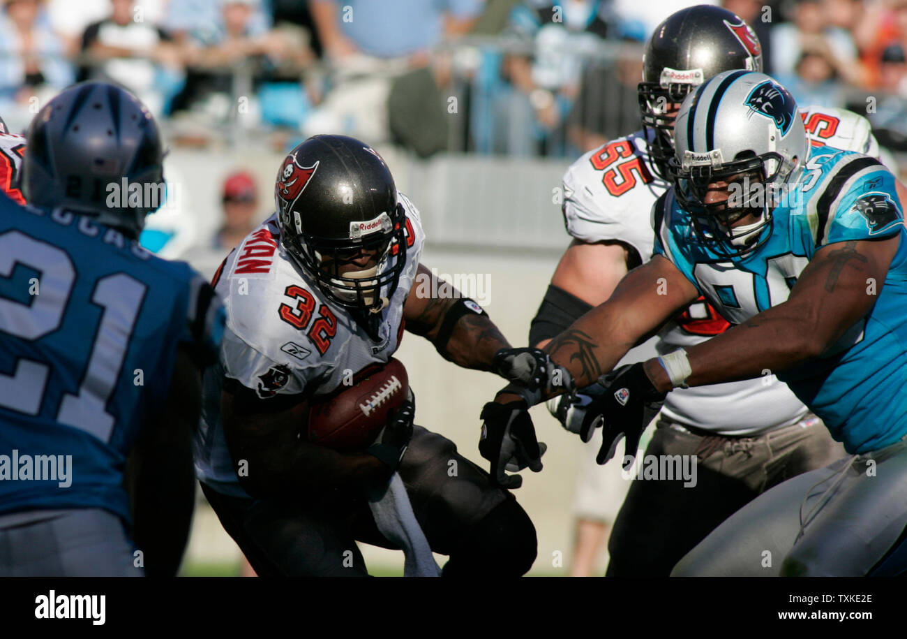 Tampa Bay Buccaneers running back Michael Pittman rushes the ball against  the Carolina Panthers during game action at Bank of America Stadium in  Charlotte, NC on Sunday, November 28, 2004. The Panthers