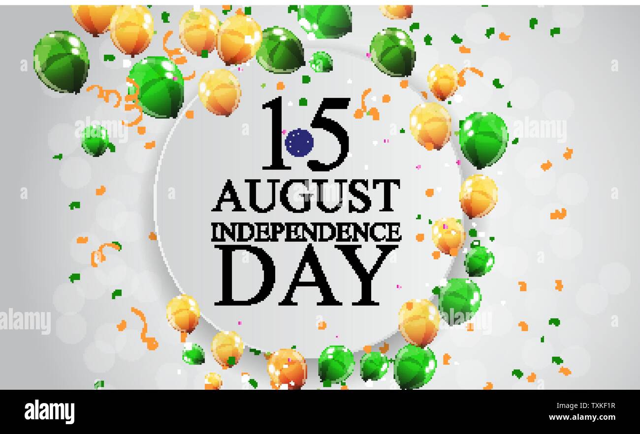 15th August India Independence Day celebration background. Vector ...