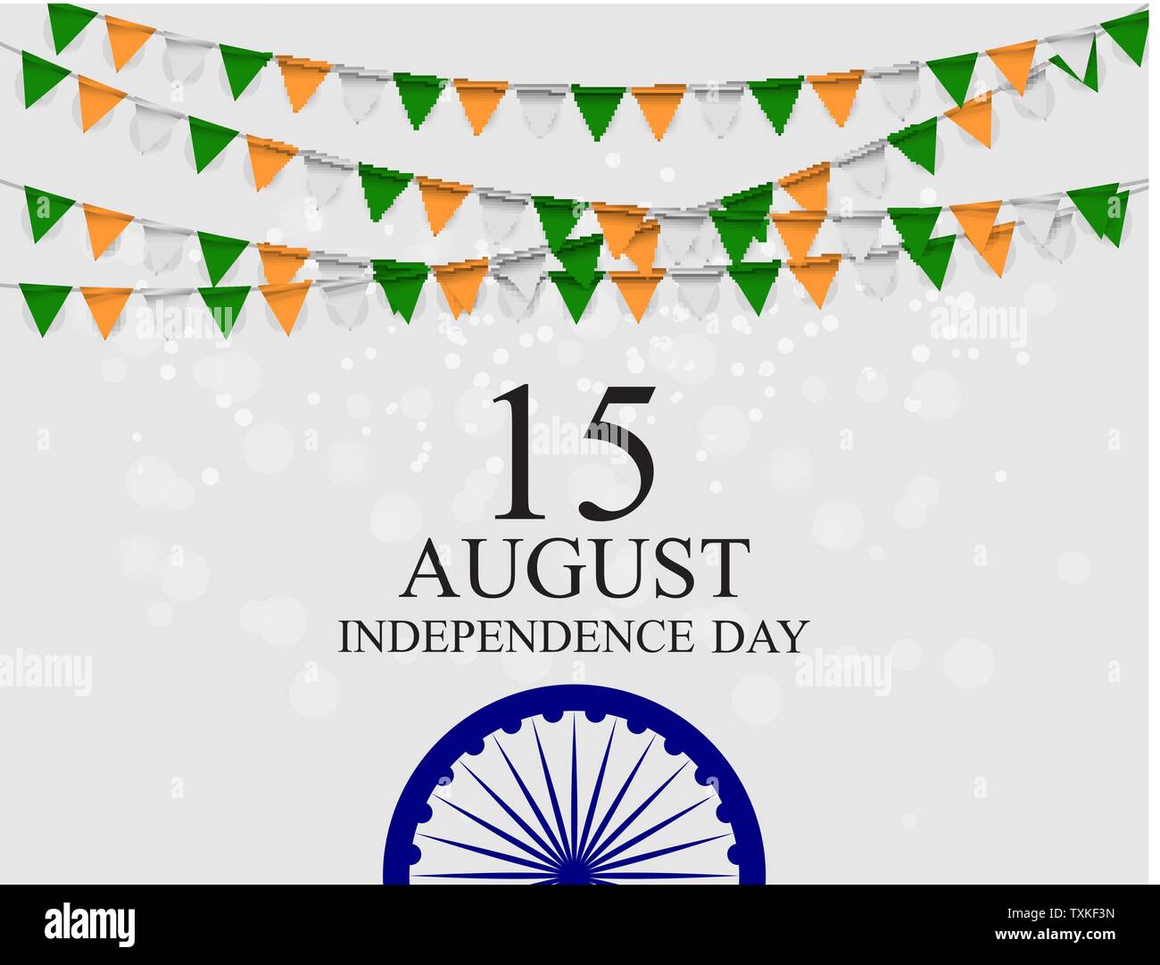 15th August India Independence Day celebration background. Vector ...