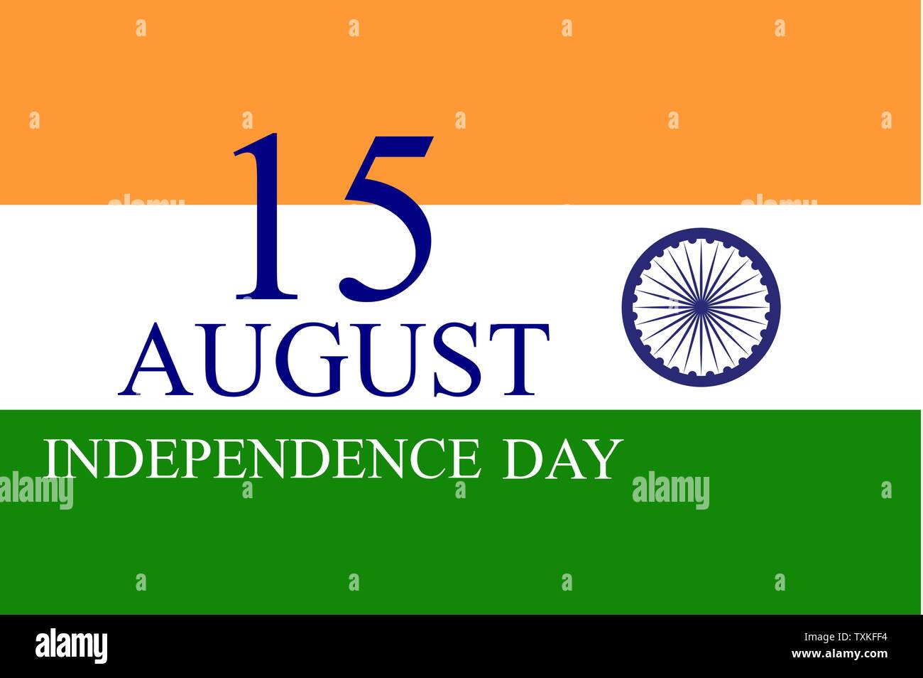 15th August India Independence Day celebration background. Vector ...