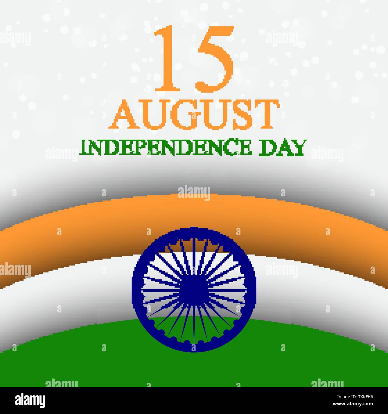 15th August India Independence Day celebration background. Vector ...